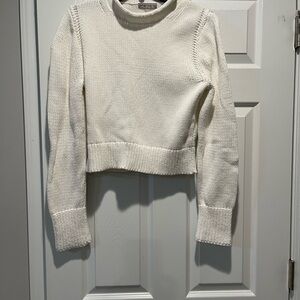 J. Crew Women's Ivory Crew Neck Sweater